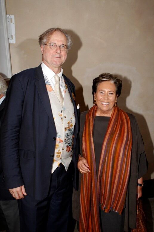 Giovanna Sacchetti con il direttore della Pinacoteca di Brera